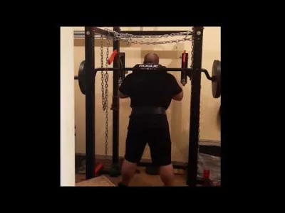 IntruderXXL - Dzisiaj SSB box squat, 305kg x 1. Czyli +5kg względem ostatniego razu 7...