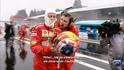 Hantelowaty - @snieznykoczkodan: 1998 Belgia też wspomniana. Coulthard wspomina, że S...
