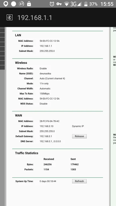 Plp_ - @wasmaro: DHCP na TP wyłączone, ale nic to za bardzo nie zmieniło. Z tym porte...