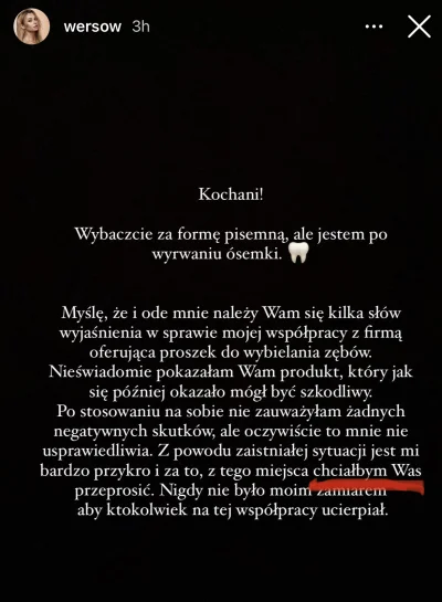 ezoT - Widać szczere intencje w przeprosninach jak kobieta pisze “chciałbym”, legit p...