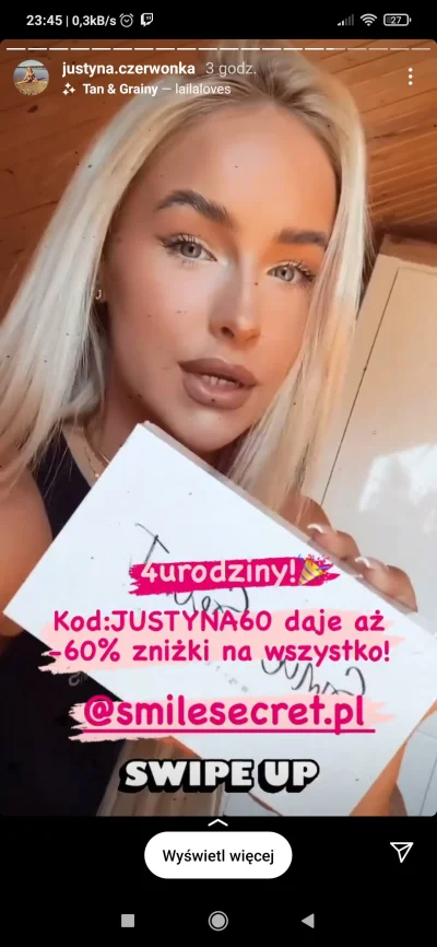 BydlakFromPolsha - Jak to jest że ta laska dzień po filmie Sylwka dodaje reklamę tego...