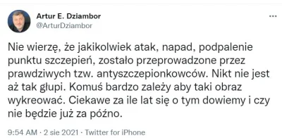 Tajemniczy58 - > Nikt nie jest aż tak głupi.

Artur Dziambor zabrał głos ws. Grzego...