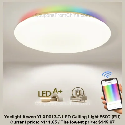 n____S - Yeelight Arwen YLXD013-C LED Ceiling Light 550C [EU]
Cena: $111.65 (najniżs...