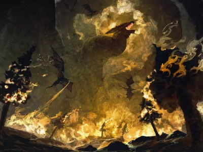 AGS_K - Dragons of Morgoth_

#lotr #wladcapierscieni #art #sztuka #malarstwo