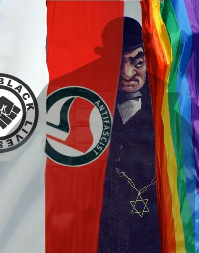 polaczyna - Antifa to judeo-anarchiści, żołnierze globohomo (czyt. tęczowego kapitali...