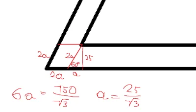 Picasso7 - @Semigod: CheSlaw ma rację, tu masz moje obliczenia, bok jest dłuższy o 6a...