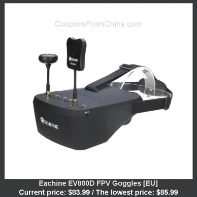 n____S - Eachine EV800D FPV Goggles [EU]
Cena: $83.99 (najniższa w historii: $85.99)...