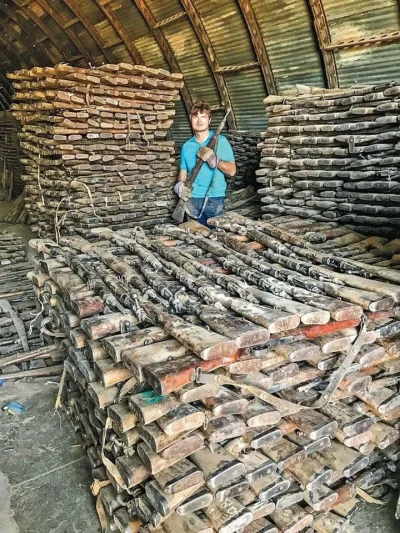 Zwiadowca_Historii - Nadwyżka karabinów M1 Garand i Mauser z magazynów w Etiopii - ob...