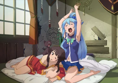 LatajacaPapryka512 - #zaspaneanimedziewczynki #konosuba #chomusuke #aqua #megumin #ra...