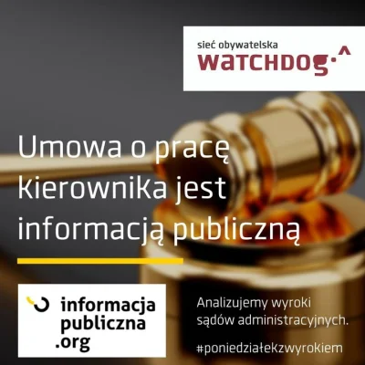 WatchdogPolska - Dziś #poniedziałekzwyrokiem pod znakiem umów o pracę. Czy umowa prac...