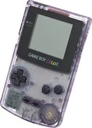 purrfect - Taki transparentny Gameboy Color, w stanie idealnym, z pokrowcem i 3 grami...