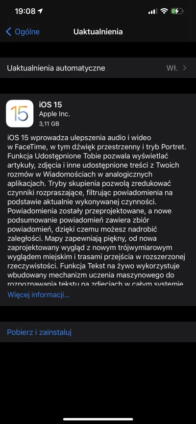 czach - No i jest. Cały na… #ios #apple