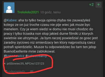 Kabee - @Trolololo2021: i tyle w temacie drogi kolego spod bobolskiej strzechy ( ͡° ͜...