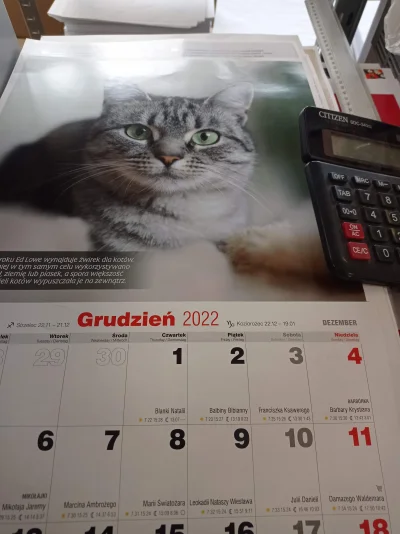 pannakota - Siedzę sobie w #pracbaza i wam drukuję takie ładne kalendarze z #kitku (ʘ...