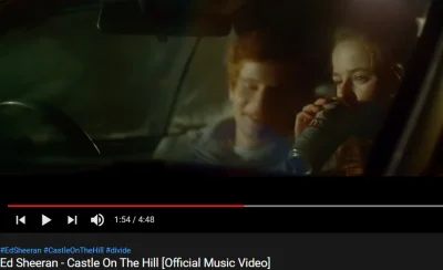 dariusz44 - Ed Sheeran w swoim teledysku do "Castle on the hill" poniewiera dziewczyn...