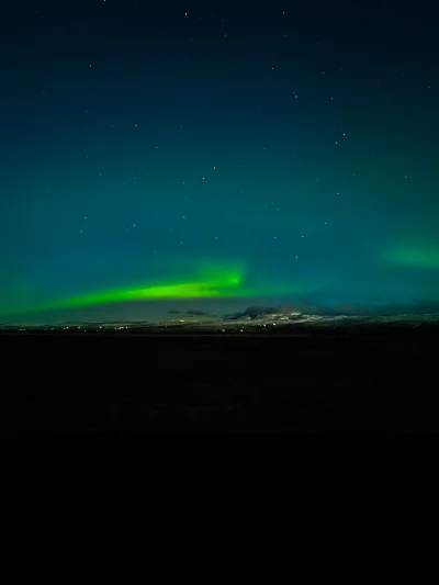 baxiu90 - Ustrzeliłem sobie mała zorzę na #islandia #podrozujzwykopem