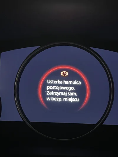 Rabusek - OK, jednak mieliscie racje, że elektroniczny hamulec postojowy to już przes...