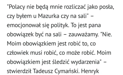 Hubolb - Pisowska mafia jak zwykle uważa, że żadne normy ich nie dotyczą. Posł cymańs...