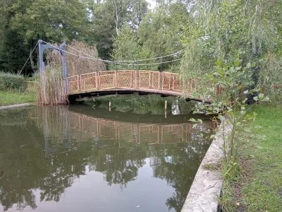 k.....j - Wiszący mostek w Żabich Dołach które są na granicy trzech miast #chorzow #b...