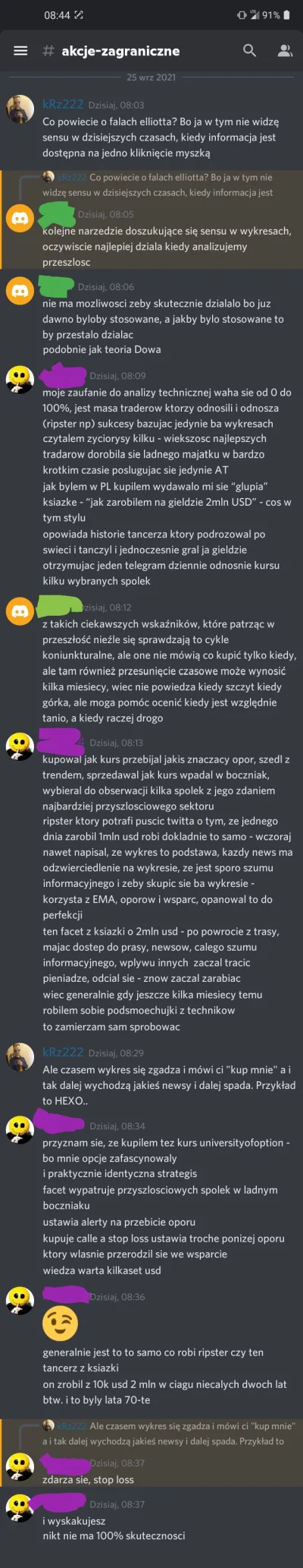 kRz222 - Takie tam rozmowy wykopków inwestorów o falach Elliotta

#gielda