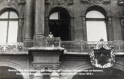 The_Orz - Rok 1914. Car Mikołaj II ogłasza wypowiedzenie wojny Niemcom z balkonu Pała...