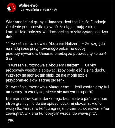 stefan_pmp - Koczujesz w lesie. Nie otrzymujesz pomocy. Jesteś głodny tak bardzo, że ...