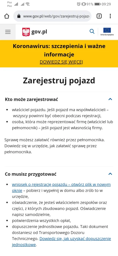 Ironus - @bigger: dlaczego? Na gov.pl nic nie ma o braku możliwości rejestracji SAM.