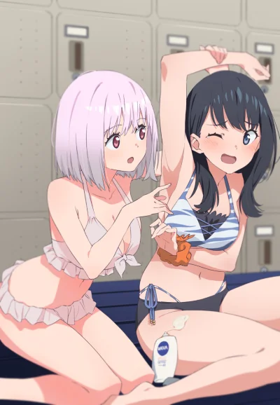 OttoFlick - #randomanimeshit #anime #blushedface #swimsuit #yuri #ssssgridman #akanes...