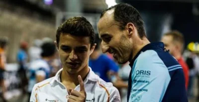 Wertox - Robert Kubica pomagajacy ustalic strategie dla Lando na
GP Rosji 2021, kolo...