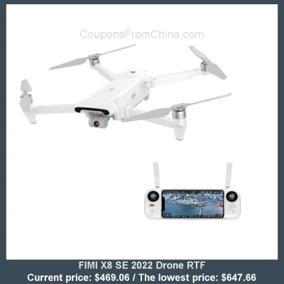 n____S - FIMI X8 SE 2022 Drone RTF
Cena: $469.06 (najniższa w historii: $647.66)
Ko...