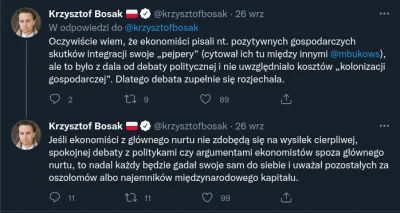 CzerwonaPoprzeczka - @ghandi92: Tam są trzy tweety Bosaka a nie jeden.
Ucięło ci się...