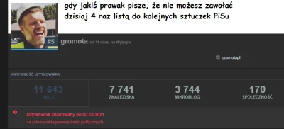 SynGromu - Hej @gromota nie możesz zawołać dzisiaj 4 raz listą do kolejnych sztuczek ...