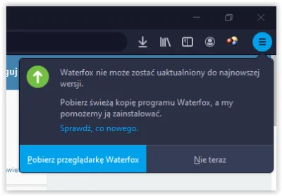 Why_Duck - Pytania do użytkowników Waterfoxa i Firefoxa. 
1. Waterfox...mimo aktuali...
