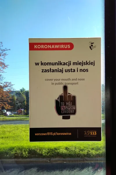 ZarazCieZjem - #vlepki #polska #koronawirus #Warszawa #transport #autobusy