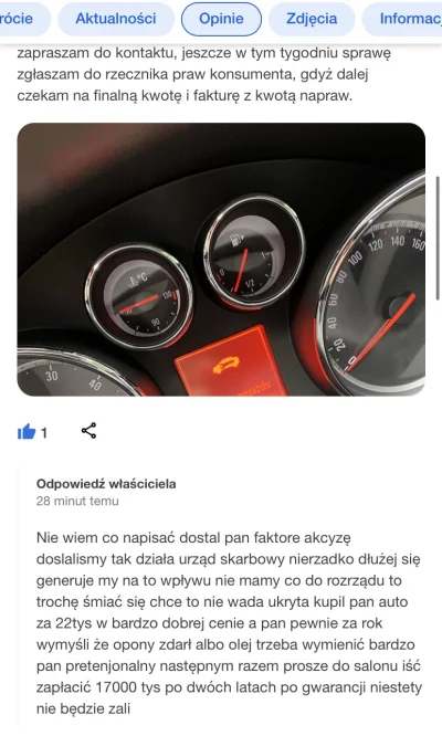 Bartez4321 - Odpowiedź właściciela, w której praktycznie do niczego się nie odniósł.