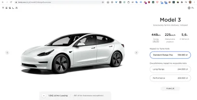 rofrol - @takJakLubimy:

199.99 za bazową wersję Tesla Model 3

A tu jeszcze taki...