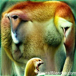 Kunktas - Sundayan proboscis monkey
#neuralblender