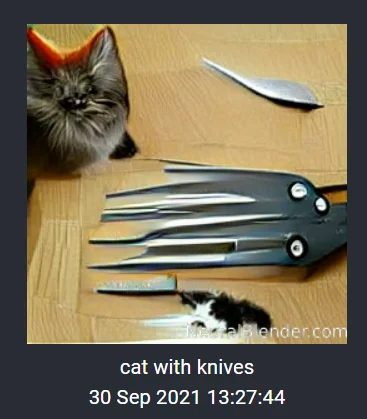 pieczarrra - Kto oblizuje nóż, nie pogłaska kotka już.
#neuralblender