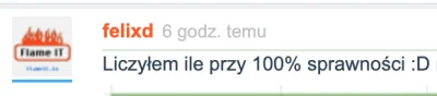 felixd - @NoOne3: napisałem przecież że przy 100% sprawności :D (z usmiechem). 

Ta...