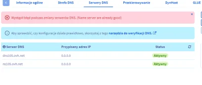 Fiskusmati - @asdfghjkl: Kurde nie mogę teraz zmienić tych adresów, wpisałem 0.0.0.0 ...