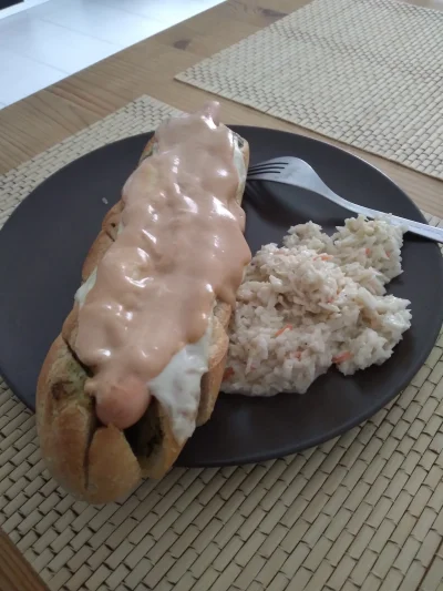 kitsunegari - #czosndog #foodporn #sniadanie #smacznejkawusi