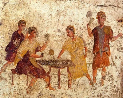 IMPERIUMROMANUM - Rzymski fresk ukazujący grę w tawernie

Rzymski fresk ukazujący g...