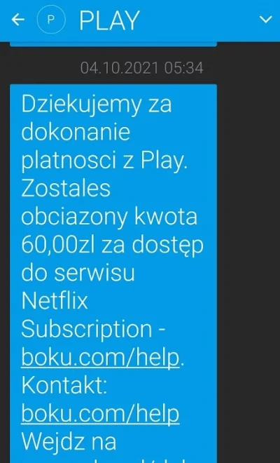 roso122 - Macie Netflix z Play-a? Też dostajecie sms około 5 rano, że usługa została ...