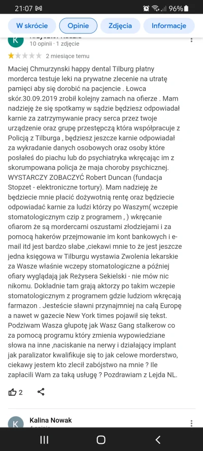 Takaseee - Czytam sobie opinie o jednym gabinecie stomatologicznym w #holandia a tu t...