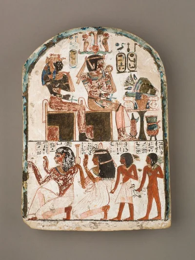 HeruMerenbast - Stela Rzeźbiarza Qen'a czczącego Amenhotepa I i Ahmose-Nefertari
ok....