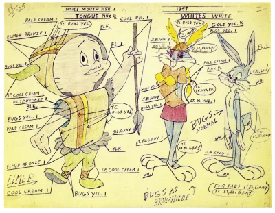 myrmekochoria - Concept art z Looney Tunes, chyba I połowa XX wieku

#starszezwoje ...