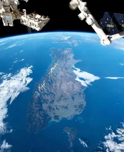AGS__K - Nowa Zelandia widziana z ISS
 
#kosmos #astrofoto #fotografia #iss #ciekaw...