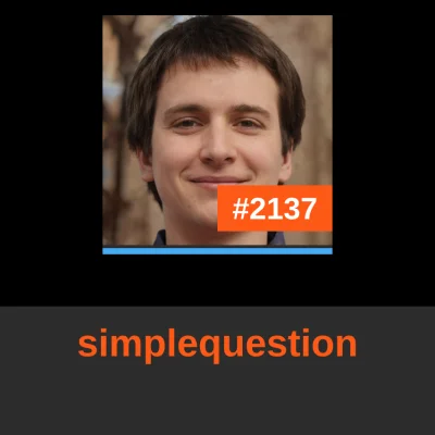 boukalikrates - @simplequestion: to Ty zajmujesz dzisiaj miejsce #2137 w rankingu! 
#...