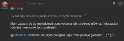 k....._ - > Mam zarzuty co do metodologii przepychania ich na stronę główną.
I dlate...