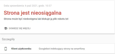 grastanislaw - miał ktoś kiedyś taki przypadek, że w teście Google https://search.goo...